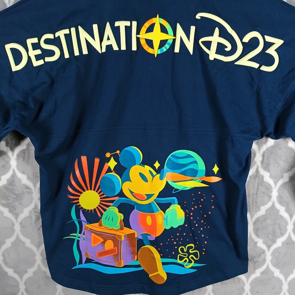 Disney Spirit Jersey Unisex Medium Blue Destination D23 2025 Mickey Mouse